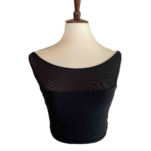 Nasty Gal Lux LA Mesh Cutout Off Shoulder Top M - Picture 2 of 13
